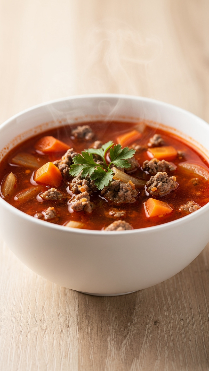 Shepherd's Pie Soup with Ground Beef