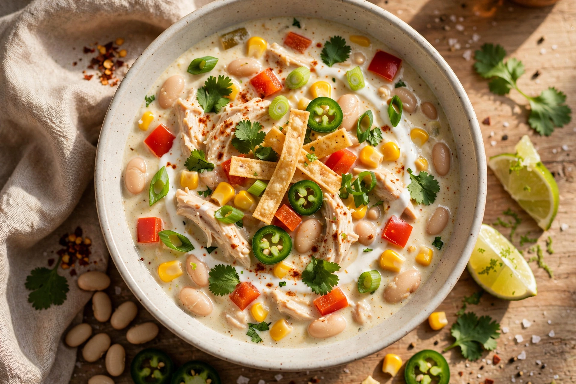Cajun White Chicken Chili