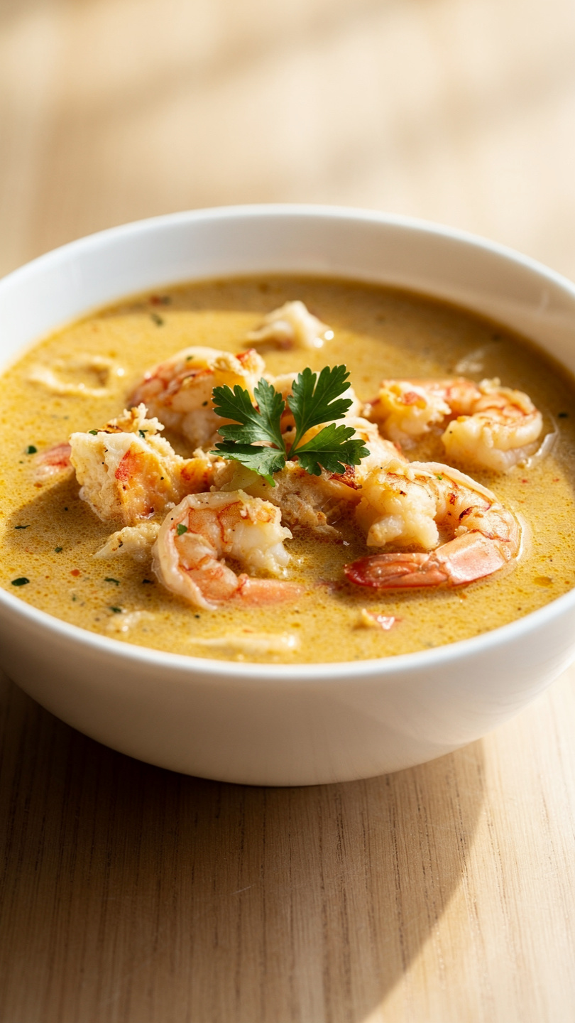 Creamy Crab and Shrimp Seafood Bisque