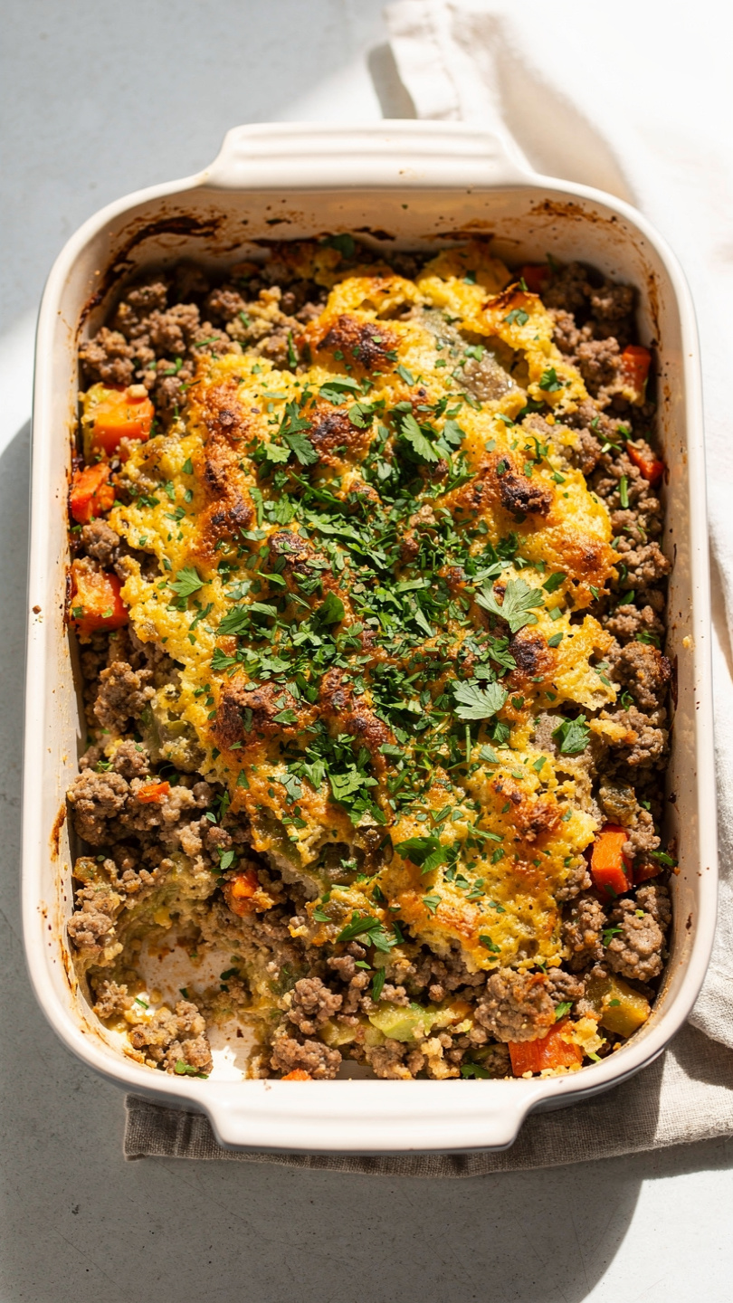 Classic Ground Beef Tater Tot Casserole