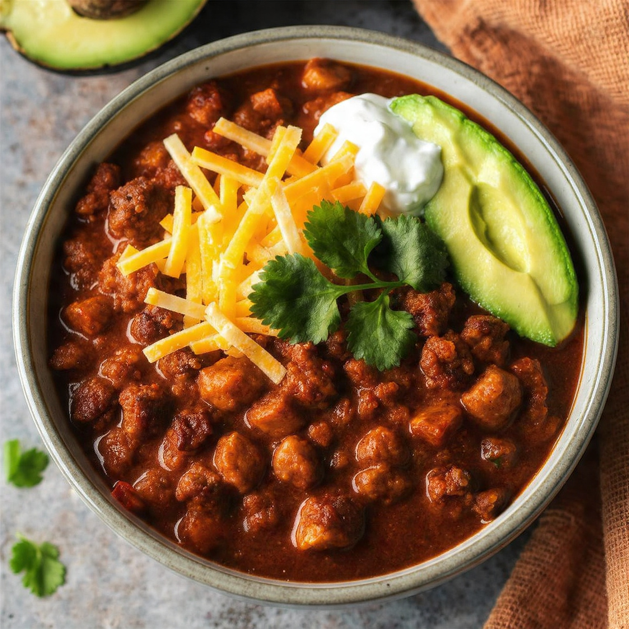 Low Carb Crock Pot Taco Chili